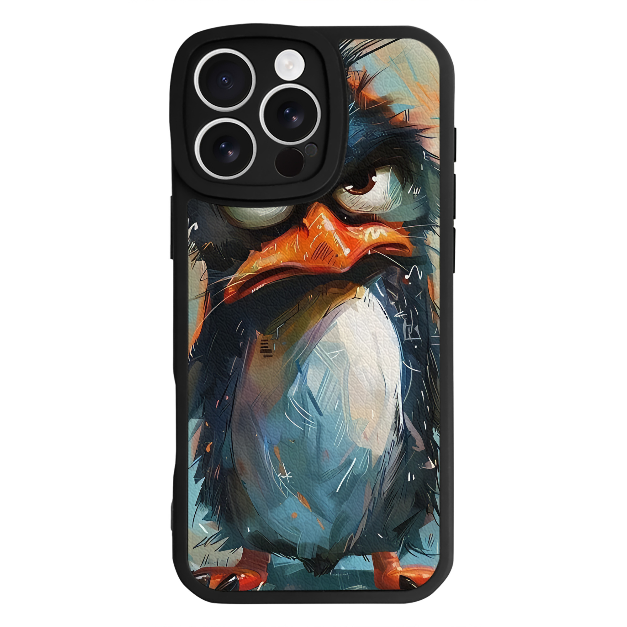 （画像用） Angry Birds アングリーバード 【iPhone 16シリーズ対応】シリコンスマホケース（レザー調） 材質：シリコン